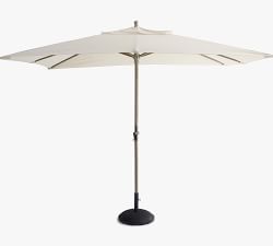 10' Rectangular Outdoor Umbrella &ndash; Eucalyptus Frame