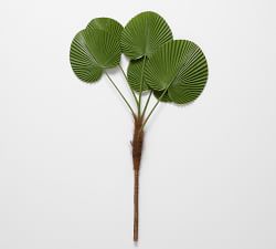 Faux Fanned Palm Tree Branch