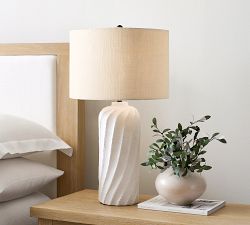 Ollie Ceramic Twist Table Lamp (25")