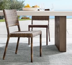 Open Box: Torrey Wicker Stackable Outdoor Dining Chair