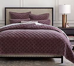 Open Box: Velvet Lattice Quilt &amp; Shams