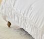 LoveShackFancy White Embellished Rosette Duvet Cover