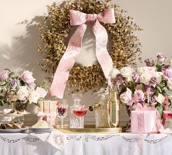 LoveShackFancy Gilded Eucalyptus Wreath &amp; Garland