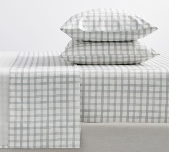 Kipton Plaid Percale Sheet Set by Pottery Barn