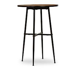 Juno Round Reclaimed Wood Bar Height Table (30")