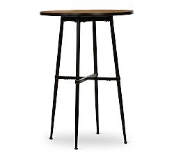 Juno Round Reclaimed Wood Bar Height Table (30")