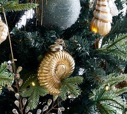 Light Blue German Glitter Ornament