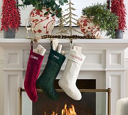 Textured Chenille Stocking