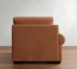 Build Your Own Big Sur Roll Arm Deep Seat Leather Sectional