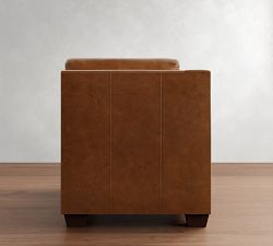 Build Your Own York Slope Arm Deep Seat Leather Sectional