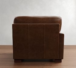 Build Your Own Turner Square Arm Deep Seat Leather Sectional