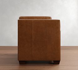 Build Your Own York Square Arm Deep Seat Leather Sectional