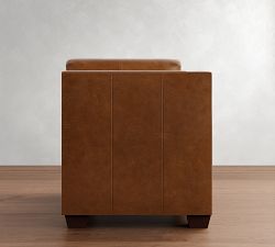 Build Your Own York Slope Arm Leather Sectional