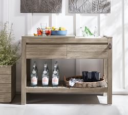 Open Box: Indio FSC® Eucalyptus Outdoor Kitchen Island