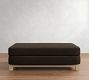 Jake Leather Seadrift Wood Base Sectional Ottoman