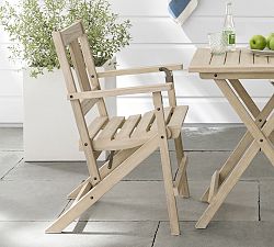 Indio Eucalyptus Foldable Outdoor Armchairs, Set of 2