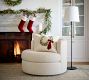Wreath with Red Velvet Bow Pillow