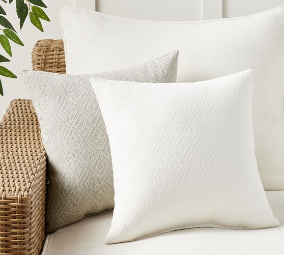 Sunbrella® Recycled Diamond Outdoor Pillow thumbnail 7