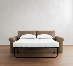 Westwood Roll Arm Deep Seat Leather Sleeper Sofa  (64"&ndash;95")