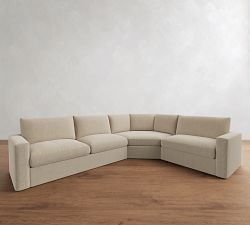 Westwood Square Arm 3-Piece Wedge Sectional (128"&ndash;138")