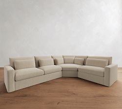 Westwood Square Arm Deep Seat 3-Piece Wedge Sectional (133"&ndash;143")