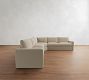 Westwood Slim Arm 3-Piece L-Shaped Wedge Sleeper Sectional (124")