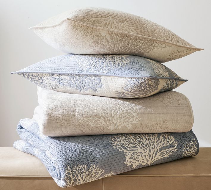 Coral Reversible Quilt | Pottery Barn