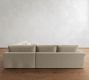 Westwood Roll Arm Deep Seat Slipcovered 3-Piece Wedge Sleeper Sectional (135")