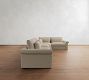 Westwood Roll Arm Deep Seat Slipcovered 3-Piece Wedge Sleeper Sectional (135")