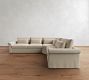 Westwood Roll Arm Deep Seat Slipcovered 3-Piece Wedge Sleeper Sectional (135")