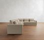 Westwood Slim Arm Deep Seat 3-Piece L-Shaped Wedge Sleeper Sectional (129")