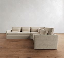 Westwood Slim Arm Deep Seat 3-Piece Wedge Sleeper Sectional (129")