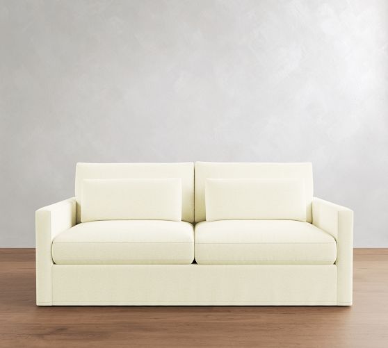 Westwood Slim Arm Deep Seat Slipcovered Sleeper Sofa (53"-84") by Pottery Barn
