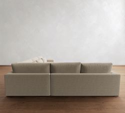 Westwood Square Arm Deep Seat 3-Piece L-Shaped Wedge Sleeper Sectional (132")