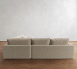 Westwood Square Arm Deep Seat 3-Piece Wedge Sleeper Sectional (132")