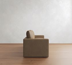 Westwood Square Arm Leather Sleeper Sofa (58"&ndash;89")