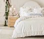 LoveShackFancy White Embellished Rosette Sham