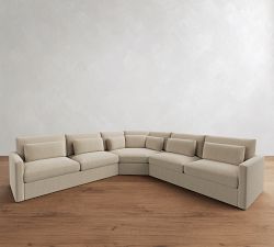 Westwood Slim Arm Deep Seat 3-Piece L-Shaped Wedge Sectional (130")
