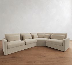 Westwood Slim Arm Deep Seat 3-Piece Wedge Sectional (130")