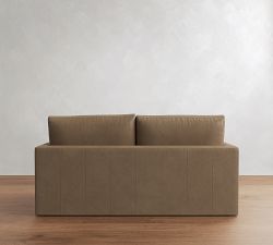 Westwood Slim Arm Leather Sleeper Sofa (53"&ndash;84")