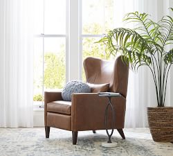 Champlain Square Arm Leather Recliner