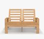 Malibu Teak Outdoor Double Chaise Lounge