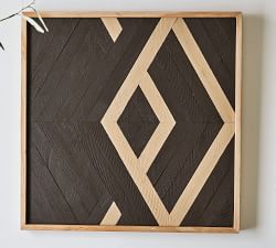 Aleksandra Zee Inlaid Wood - Black &amp; Camel