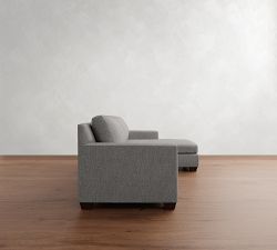 York Square Arm Chaise Sectional (84"&ndash;114")