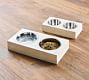 Cayman Raised Wooden Base Pet Bowls