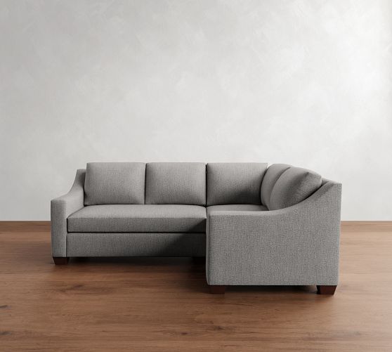 York Slope Arm 3-Piece Sectional (92") by Pottery Barn