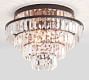 Gemma Crystal Tiered Flush Mount (18")