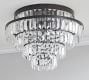 Gemma Crystal Tiered Flush Mount (18")