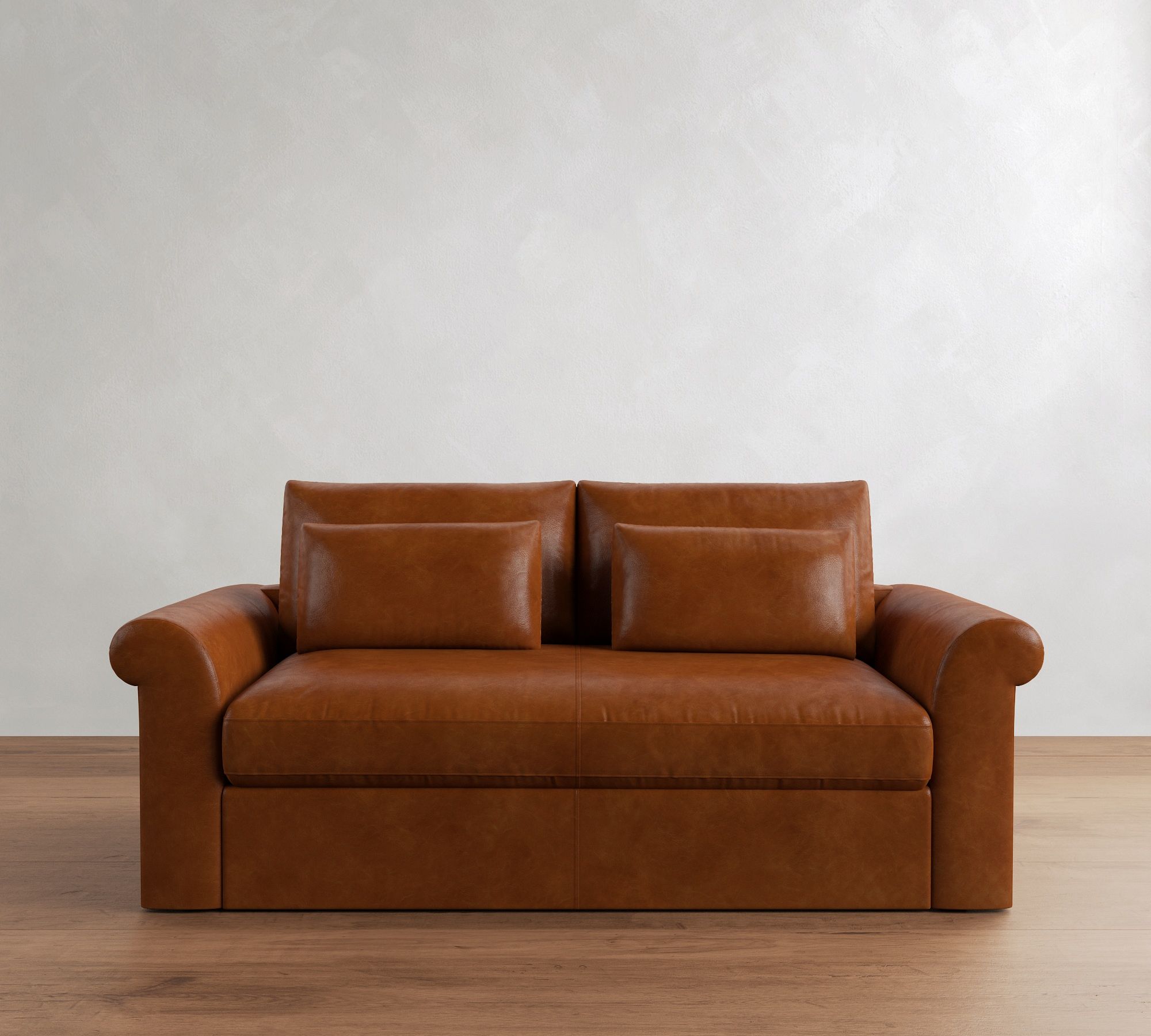 Westwood Roll Arm Deep Seat Leather Sleeper Sofa  (64"&ndash;95") - thumbnail 8