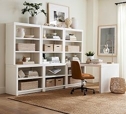 Dillon Peninsula Desk with Bookcase Suite (108")